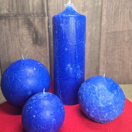 Dekorative Kerzen - Blau - 21x7 -