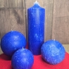 Dekorative Kerzen - Blau - 21x7 -