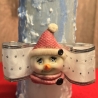 Winter/Weihnachtskerzen - Gletschereis 2  - Blautöne Handgegossen