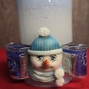 Winter/Weihnachtskerzen - Wintertraum - Blautöne - Handgegossen -