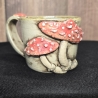 Keramik Becher - Pilze - Handgeformt