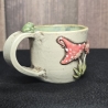 Keramik Becher - Pilze und Frosch - Handgeformt