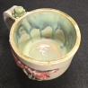 Keramik Becher - Pilze und Frosch - Handgeformt
