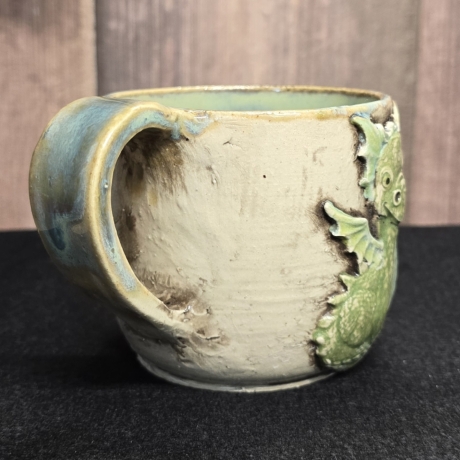 Keramik Becher - Kaffeetasse - Babydrache - Handgeformt -