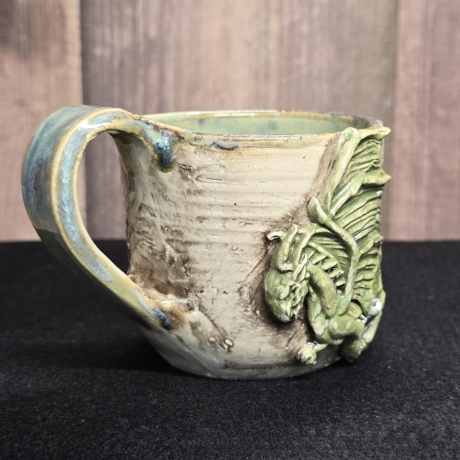 Keramik Becher - Kaffeetasse - Drache - Handgeformt