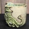 Keramik Becher - Kaffeetasse - Drache - Handgeformt