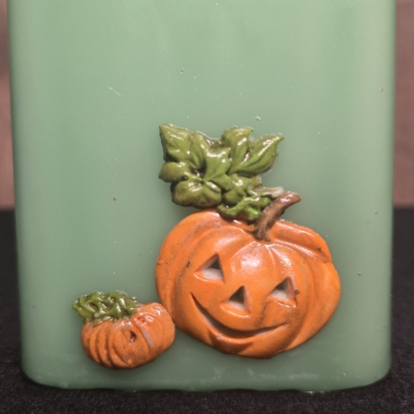 Dekorative Kerze -  3D Wachsmotiv - Kürbis - Halloween