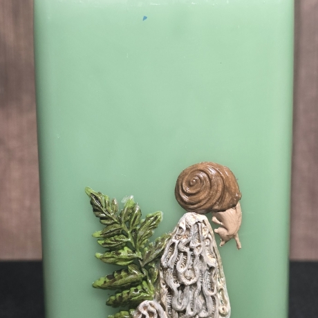 Dekorative Kerze - Pilz - kleine Schnecke - Zweig - 3D Motiv - 