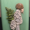 Dekorative Kerze - Pilz - kleine Schnecke - Zweig - 3D Motiv - 