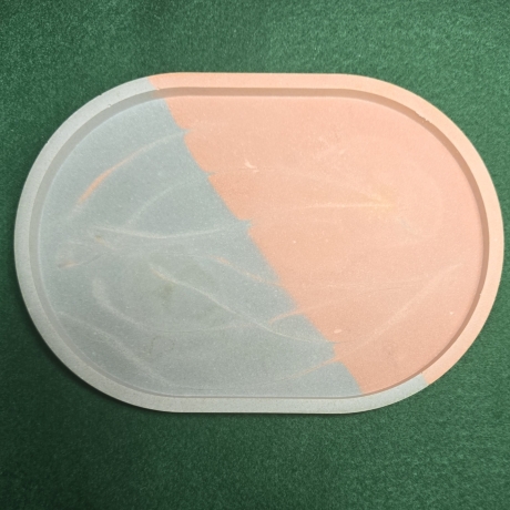 Dekoteller Bunt - Oval -