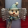Winter/Weihnachtskerzen - Winterzauber 2 - Blautöne -Handgegossen