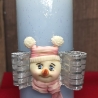 Winter/Weihnachtskerzen - Winterzauber 3 - Blautöne -Handgegossen