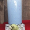 Winter/Weihnachtskerzen - Schneezauber 3 - Blautöne -Handgegossen