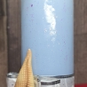 Winter/Weihnachtskerzen - Schneezauber 1 - Blautöne -Handgegossen