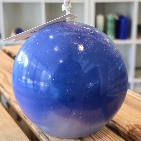 Dekorative Kerze - Galaxie 12  - Handgegossen - Oval - 