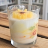 Dekorative Kerze im Glas - Sonnenblume 