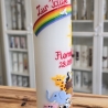 Taufkerze 25x6 - Arche-Noah 2 - personalisierbar - 