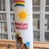 Taufkerze 25x6 - Arche-Noah 2 - personalisierbar - 