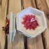 Duftkerze in Schale - Pavillon - Handverziert - Winterduft -
