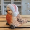 Winter Rotkehlchen mit Teelichthalter - 3er Set -