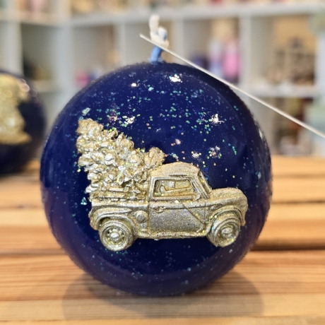 Adventskerzen - Weihnachtskerzen 4-er Set - Blau -