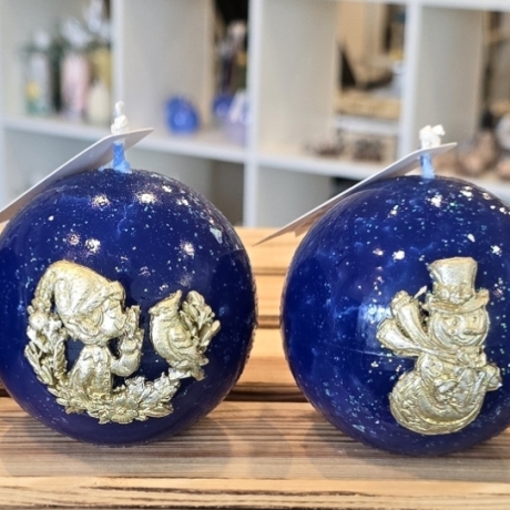 Adventskerzen - Weihnachtskerzen 4-er Set - Blau -
