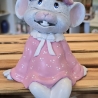 Kantenhocker Keramik Maus - Mädchen - 