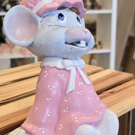 Kantenhocker Keramik Maus - Mädchen - 