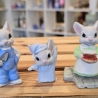 Deko Keramik Figuren - Mäusefamilie Papa Mama Kind - 3-er Set