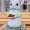 Deko Keramik Figuren - Mäusefamilie Papa Mama Kind - 3-er Set