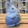 Deko Keramik Maus - Oberteil abnehmbar -