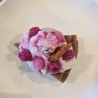 Dekorative Kerze - Himbeer- Kuchen - Törtchen - Handgegossen -