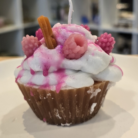 Dekorative Kerze - ​Cupcake Muffin - Handgegossen