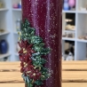 Winter/Weihnachtskerze - Weihnachtsstern - Handgegossen