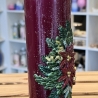 Winter/Weihnachtskerze - Weihnachtsstern - Handgegossen