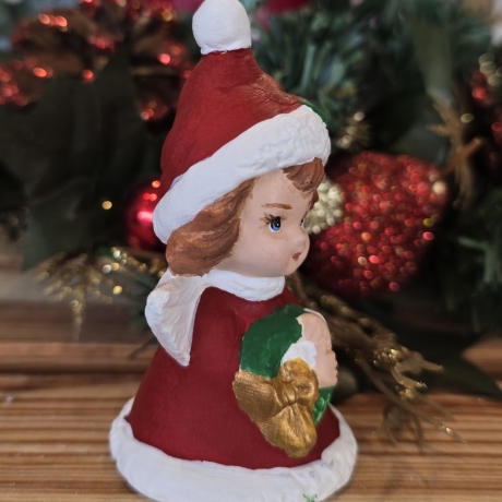 Weihnachtsengel aus Keramik - Sammelfiguren - Handbemalt
