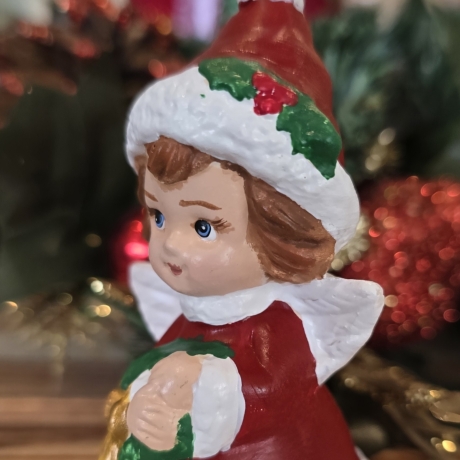 Weihnachtsengel aus Keramik - Sammelfiguren - Handbemalt