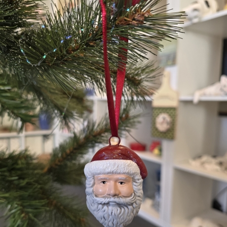 Weihnachtsbaumschmuck aus Keramik - Nikolaus - Weihnachtsmann