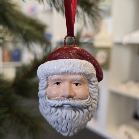 Weihnachtsbaumschmuck aus Keramik - Nikolaus - Weihnachtsmann