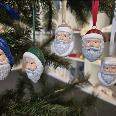 Weihnachtsbaumschmuck aus Keramik - Nikolaus - Weihnachtsmann