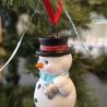 Weihnachtsdeko aus Keramik - Schneemann 4 - Winterdekoration -