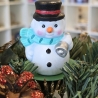 Weihnachtsdeko aus Keramik - Schneemann 4 - Winterdekoration -