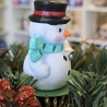 Weihnachtsdeko aus Keramik - Schneemann 4 - Winterdekoration -