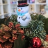 Weihnachtsdeko aus Keramik - Schneemann 4 - Winterdekoration -