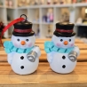 Weihnachtsdeko aus Keramik - Schneemann 4 - Winterdekoration -