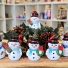 Weihnachtsdeko aus Keramik - Schneemann 4 - Winterdekoration -