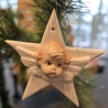 Weihnachtsanhänger - Weihnachtsdeko - Stern mit Engel -