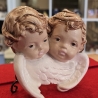 Engel aus Keramik - Schutzengel - Wanddekoration -