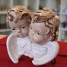 Engel aus Keramik - Schutzengel - Wanddekoration -