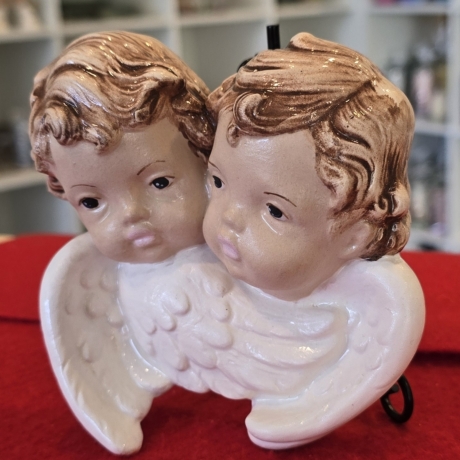 Engel aus Keramik - Schutzengel - Wanddekoration -